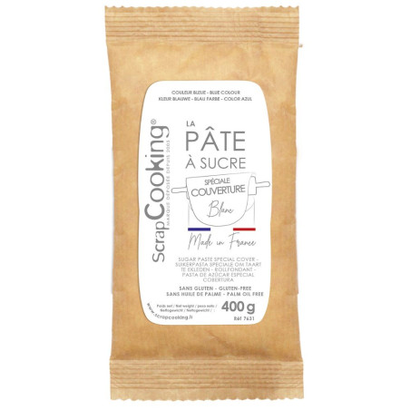 Pate à sucre de couverture blanche 400g - ScrapCooking