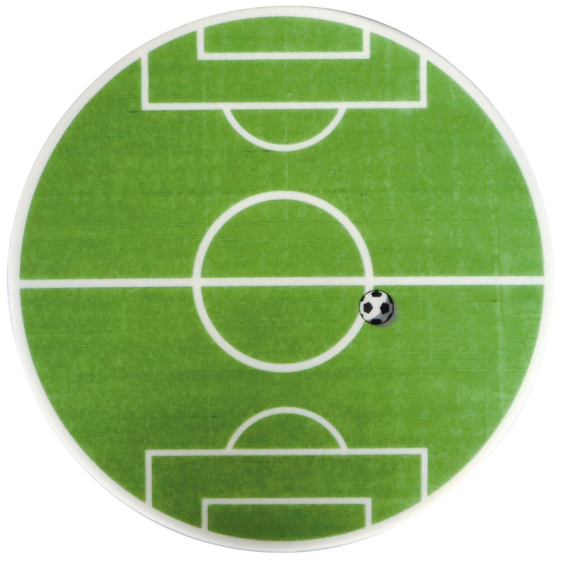 Football pitch sugar paste disc 18 cm - product image 2 - ScrapCooking