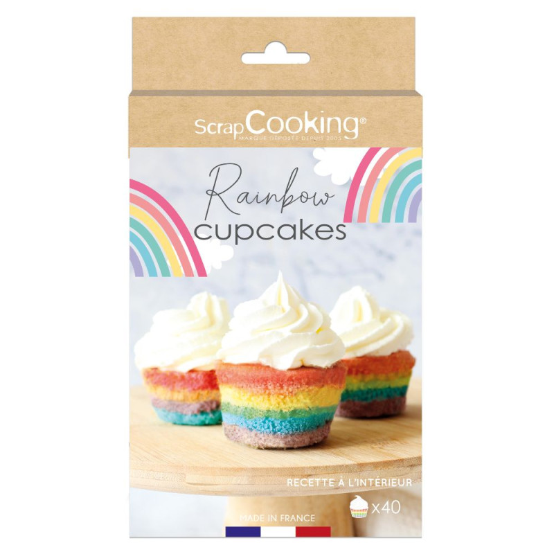 Kit Rainbow Cupcakes - product image 1 - ScrapCooking