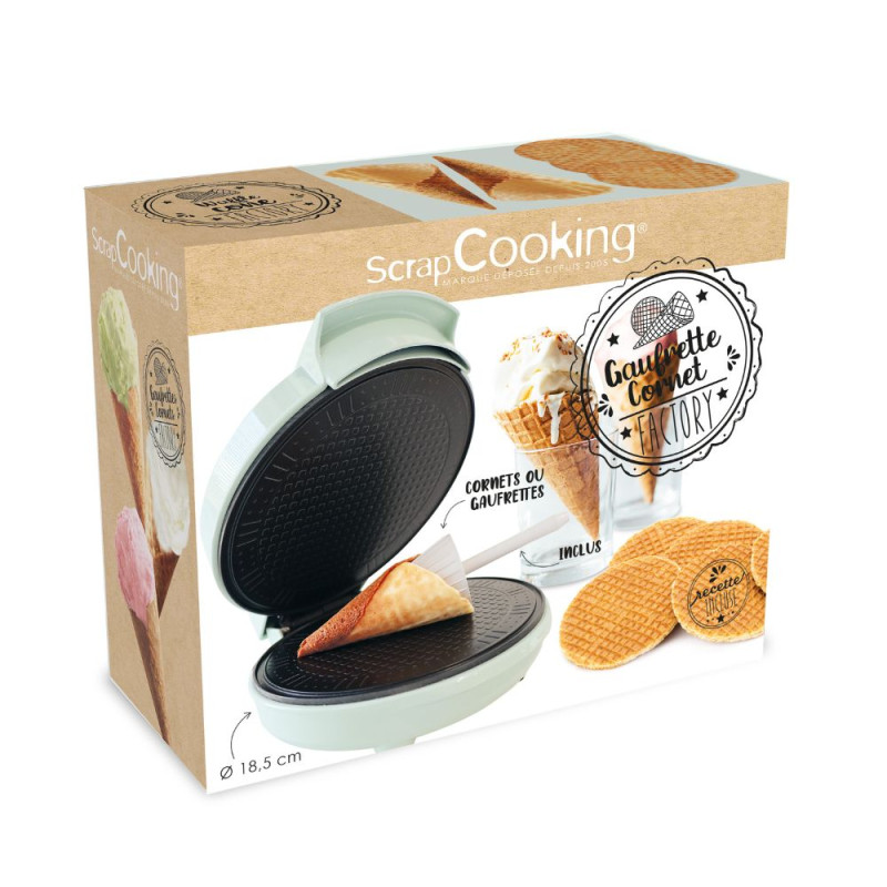 Machine gaufrette cornet pack - ScrapCooking