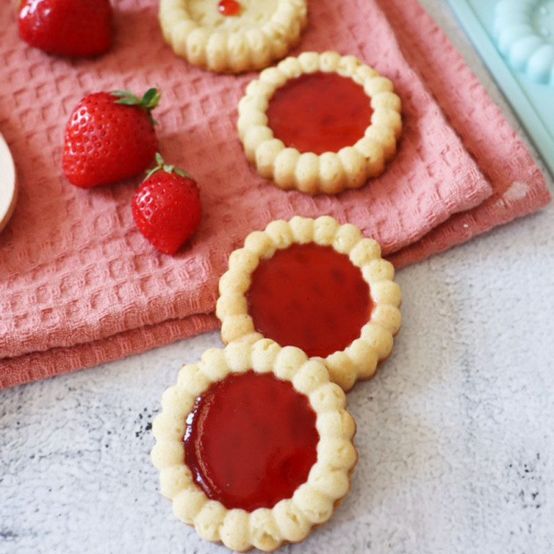 Moule biscuit tartelettes fraise - ScrapCooking