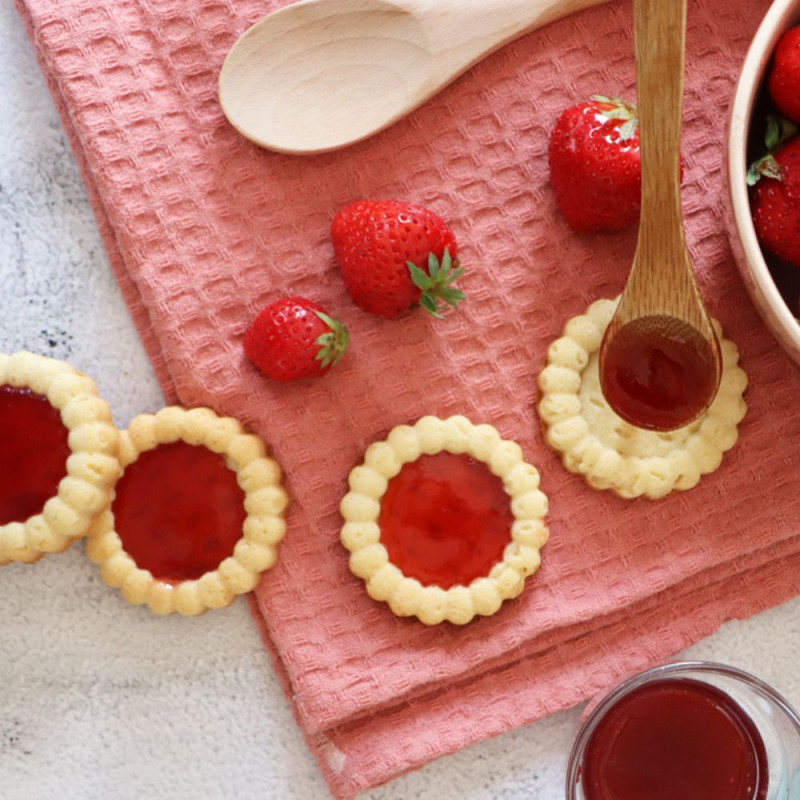 Moule biscuit tartelettes fraises - ScrapCooking