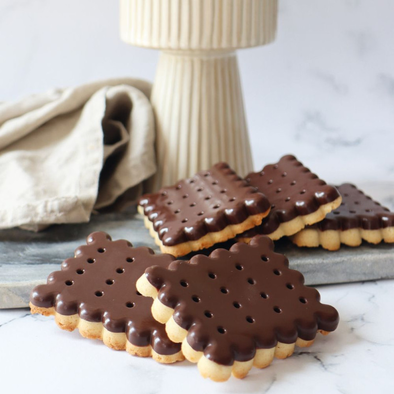 Moule biscuit petit beurre chocolat maison - ScrapCooking