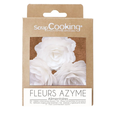 Roses blanches royales déco azyme pack - ScrapCooking