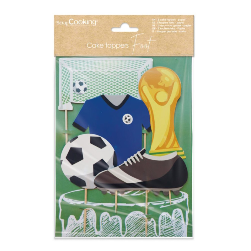 Soccer cake toppers for cake decorations - product image 1 - ScrapCooking