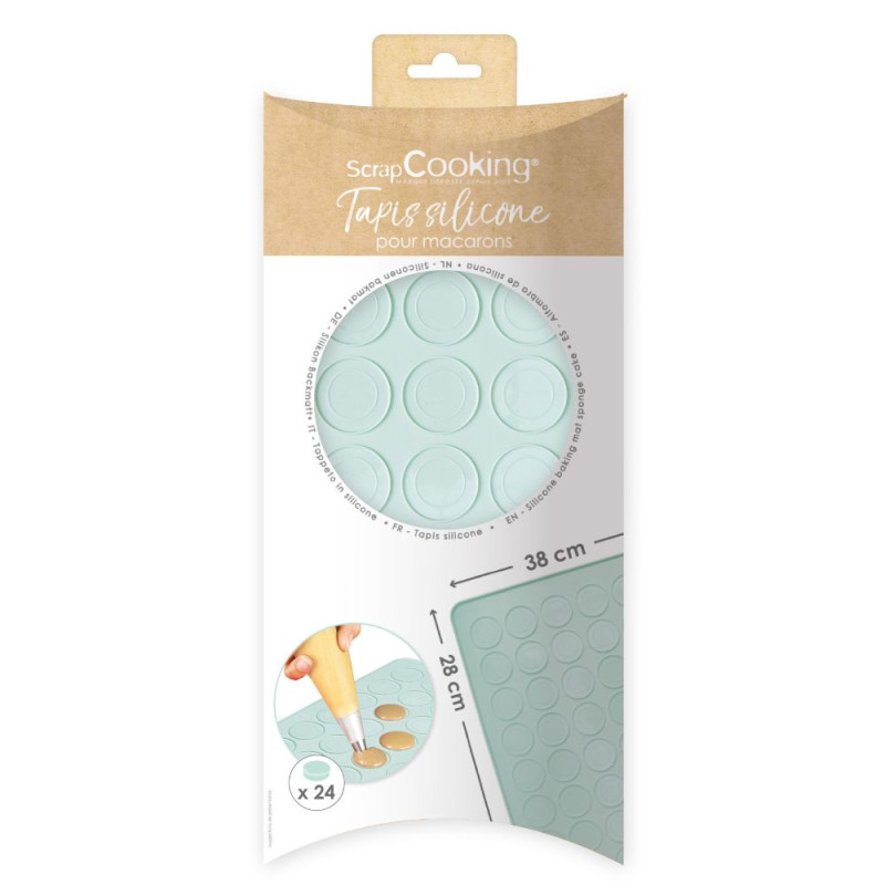 Silicone mat for macaroons