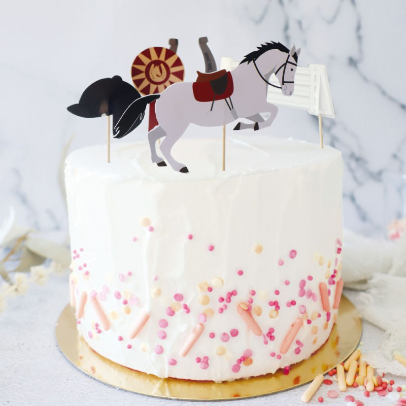 Equestrian cake toppers for cake decorations - product image 2 - ScrapCooking