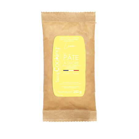 Pâte à sucre colorant d'origine naturelle Lemon réf.7628