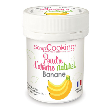 Pot of Banana natural powdered flavouring 15g - product image 1 - ScrapCooking