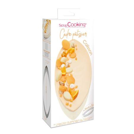 Cadre pâtissier calisson inox pack orange - ScrapCooking