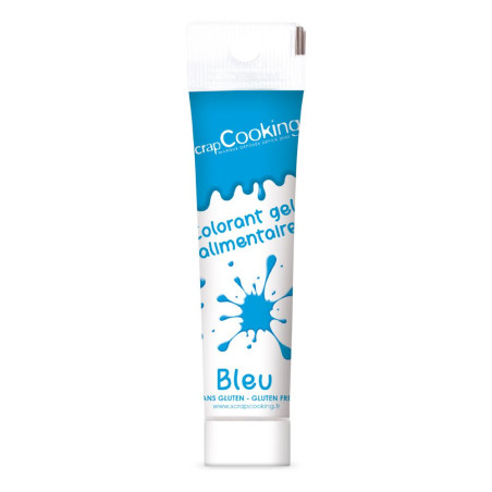 Colorant gel alimentaire bleu 20 gr - ScrapCooking