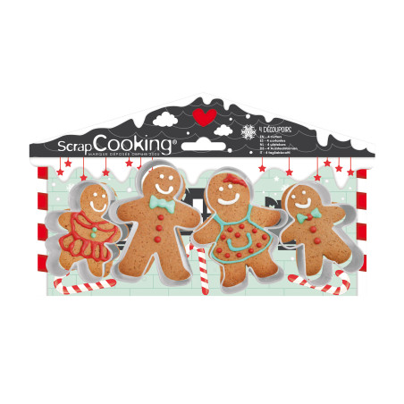 4 Gingerbread Man cookie cutters