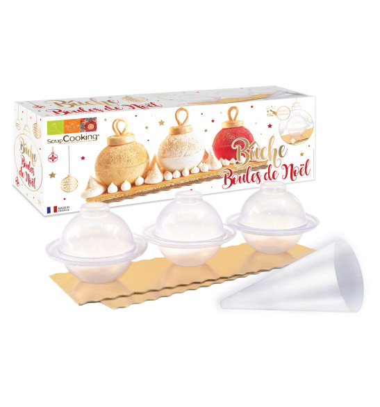 Kit Moule Buche Boules De Noel