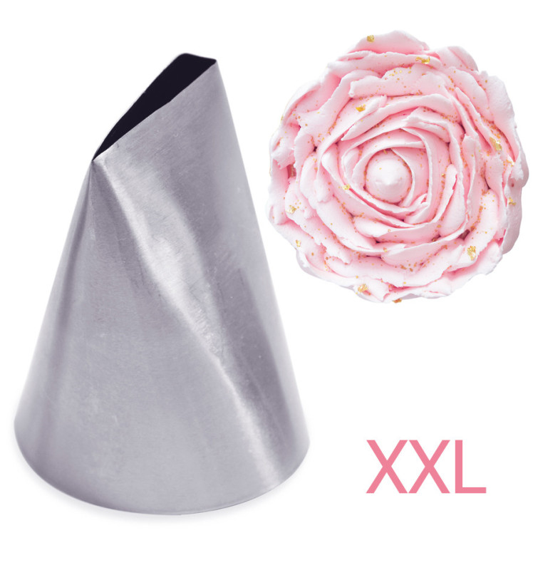 Douille à pâtisserie en inox format XXL - Format Rose