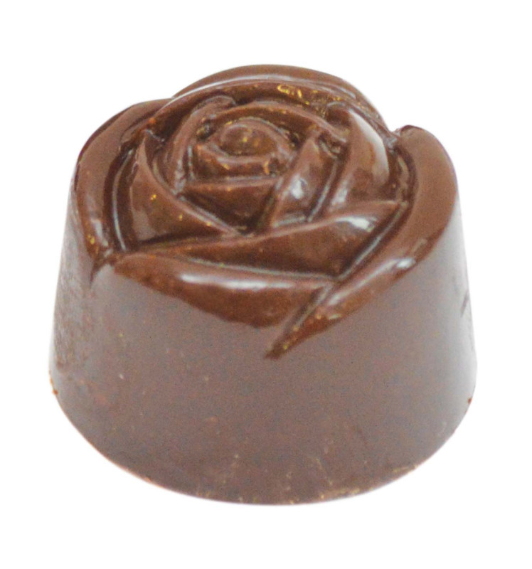 Réalisation avec moule rigide chocolats roses réf.6752