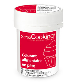 Colorant alimentaire en pâte rouge coquelicot 20g réf.4255