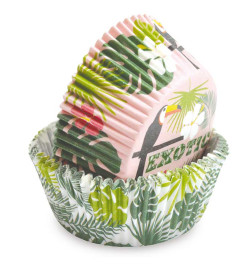 -/36 Tropical cupcake cases