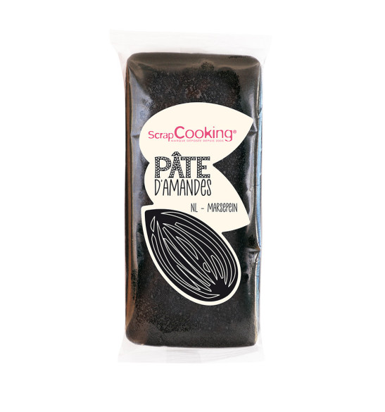 Pâte d'amande noire 200g réf.7600