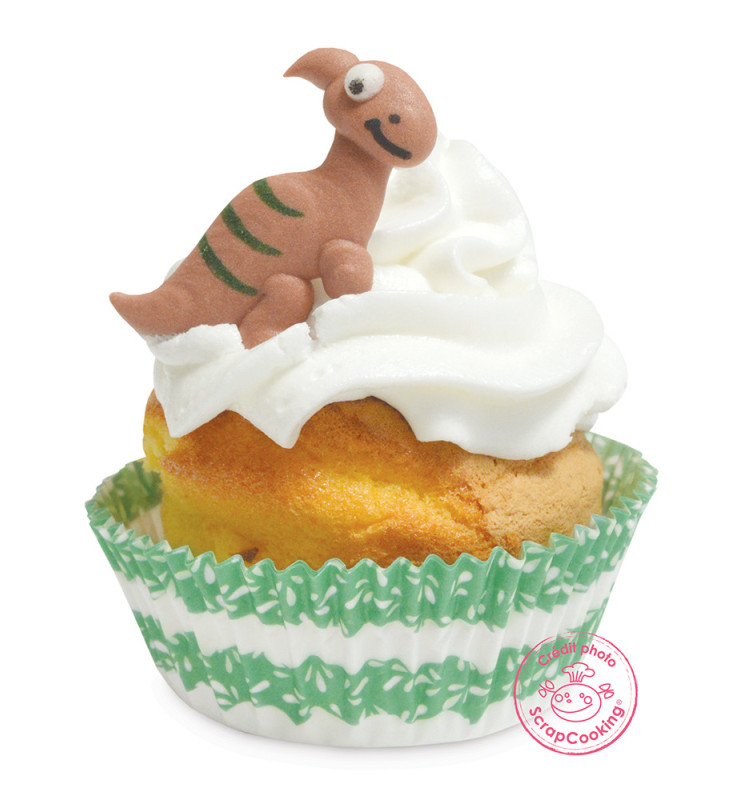 Dinosaur-themed sweet scenery decorations - ScrapCooking®