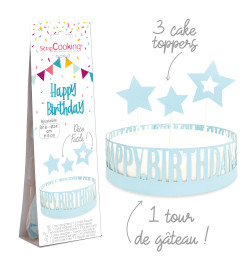 Déco gâteau happy birthday réf.4913