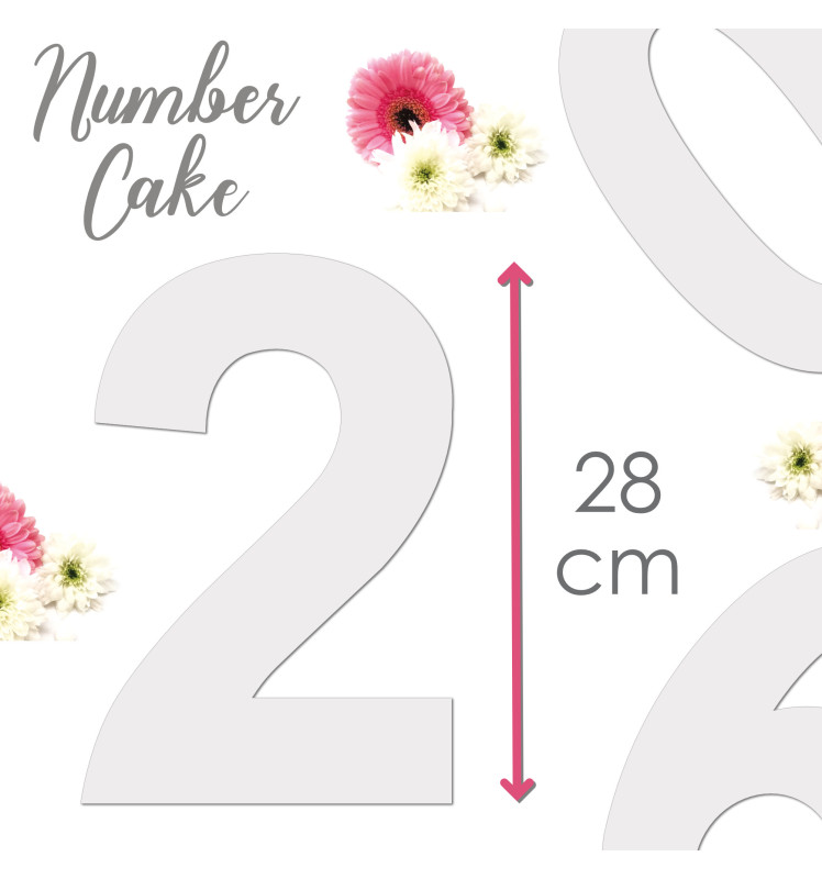 hauteur Gabarits Kit number cake réf.3927 - ScrapCoking