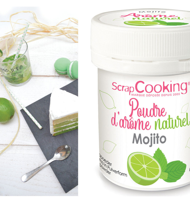 Pot of mojito natural powdered flavouring - ScrapCooking®