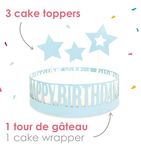 Cake Topper Led Joyeux Anniversaire, Scrapcooking  La Belle Vie : Courses  en Ligne - Livraison à Domicile