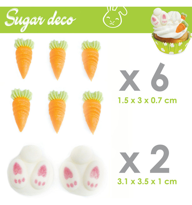 Rabbit/Carrot sweet scenery decorations - ScrapCooking®