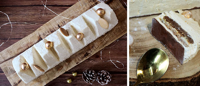 Recette bûche royale vanille toffee