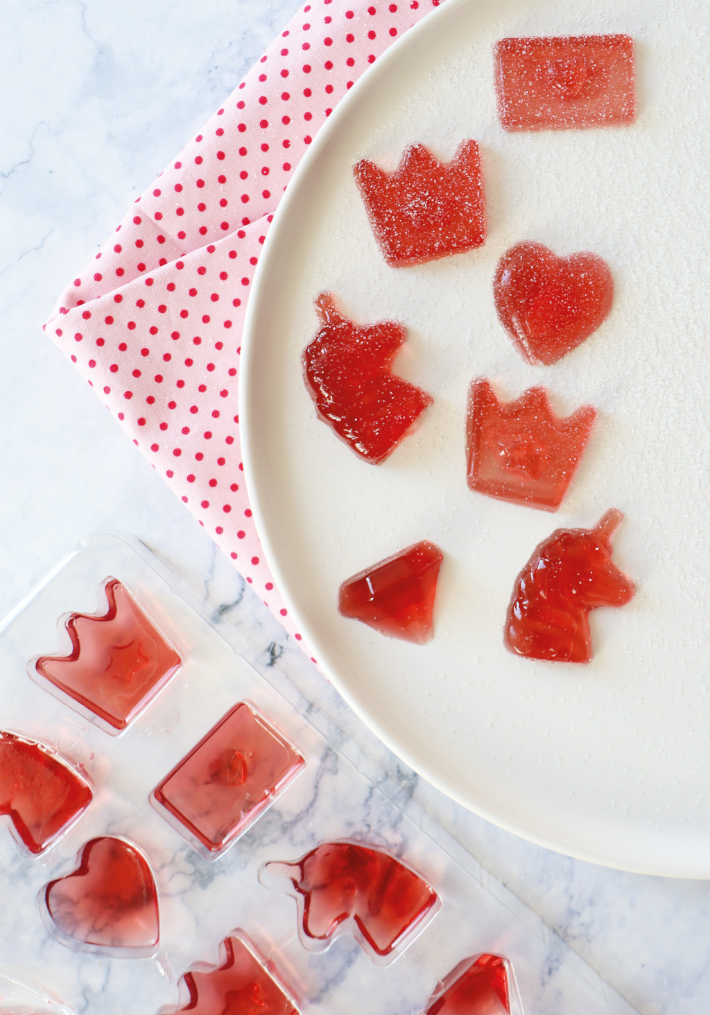 Recette de bonbon Licorne à la fraise fait maison 